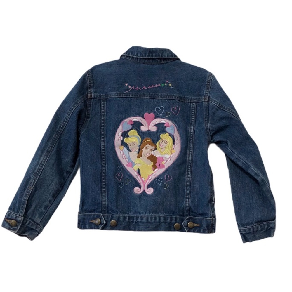 Disney Princess Girls Jean Jacket Small